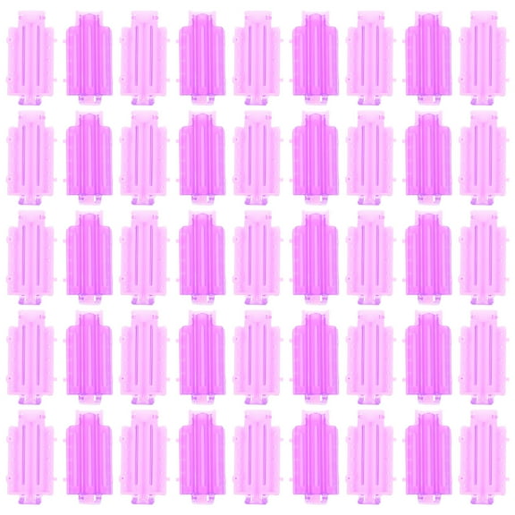 EXHUMKY Violet Hair Curler Stick for Styling Easy to Use and Carry 45Pcs