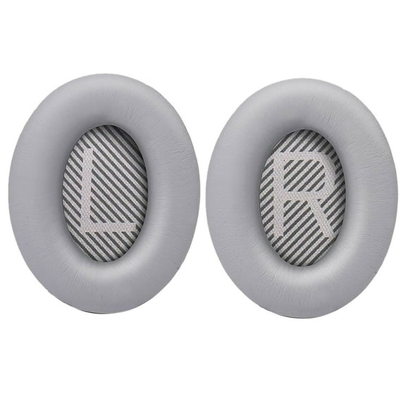 1Pair Noise Isolation Protein Leather Earpads Headset Ear Pads Replacement for Bose QuietComfort 35