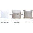 thumbnail image 3 of Home Soft Things Jacquard Throw Pillow Cover and Valance Set - Chevron - Khaki - 56" x 19" / 20" x 20", 3 of 3