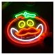 thumbnail image 2 of Letrero De Neón Con Forma De Cabeza De Tomate Luz LED Regulable Para Sala De Juegos, Cueva De Hombre, Bar, Cumpleaños, Decoración De Pared 28cmx25cm, 2 of 5
