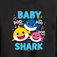 thumbnail image 3 of Baby Shark Family Doo Doo Doo - Toddler And Youth Crewneck Fleece Sweatshirt, 3 of 6