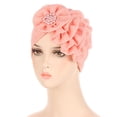 thumbnail image 3 of Turbans pour Femmes Bonnet Fleurs Bonnet Bonnet Chapeaux, 3 of 3