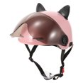 thumbnail image 2 of Casco decorativo universal para ciclismo, casco de media cara con orejas de gato, casco para montar al aire libre, casco de bicicleta eléctrica de verano., 2 of 7