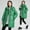 Green coat for women, variant on jtjvou Women Casual Hooded Jacket with Pockets Button Zipper Drawstring Long Sleeve Comfortable Lightweight Outwear for Home Daily Wear Fashionable Outerwear Green L