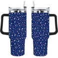 thumbnail image 2 of Star America Flag 40oz Tumbler With Handle Gifts For Coworkers Gym Tumbler With Lids For Home, 2 of 6