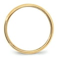 thumbnail image 5 of 10k Yellow Gold Solid Polished 6mm Milgrain Half Round Band Size 13 Ring Ring for Women and Men, 5 of 5
