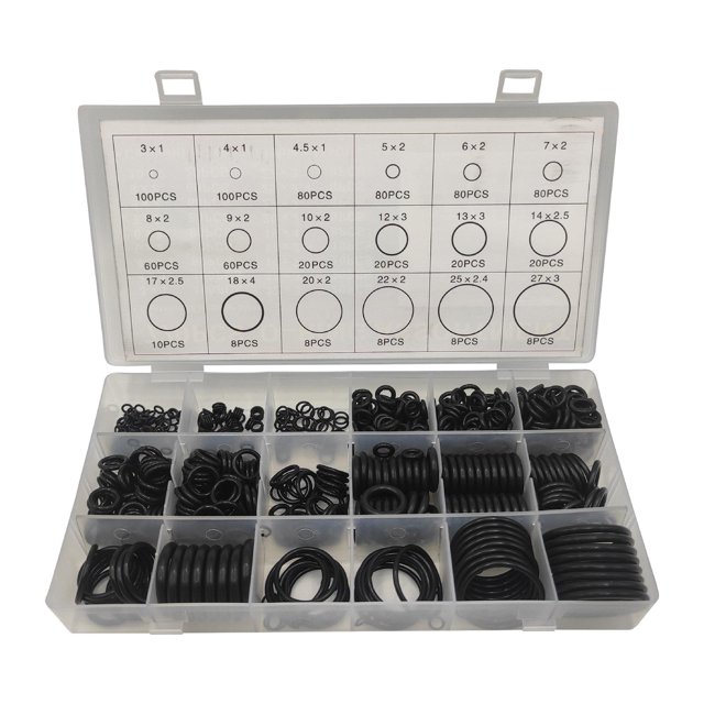 Juegos surtidos de anillos Baoblaze 770 juntas tóricas caucho negro