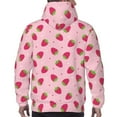 thumbnail image 7 of Wukai Strawberries Print Men Hoodies Fleece Sweatshirts Long Sleeve Sweaters Pullover Fall Outfits Winter Clothes-3X-Large, 7 of 7