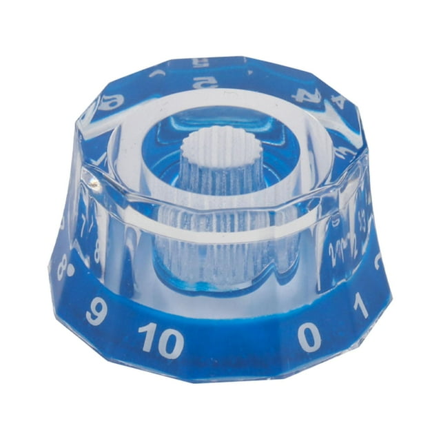 Perillas de guitarra, perilla de potenciómetro, perilla de bajo, perillas de cilindro de guitarra eléctrica para pieza de repuesto de instrumentos mus Azul Sunnimix Perilla del potenciómetro