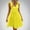Yellow, variant on LYEAA Casual Dresses for Women Short Sleeveless Plus Size Elegant Loose Cotton Midi A Line Tie Dress V Neck Solid Fashion Flowy Summer Beach Vacation Comfortable Dresses Pink M