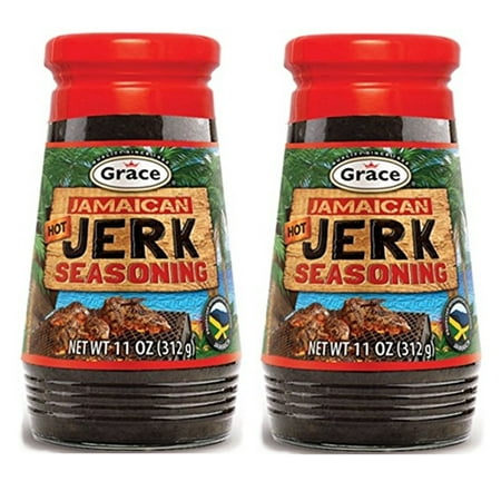 Grace Hot Jamaican Jerk Seasoning, 10 oz (Pack of