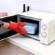thumbnail image 4 of Billuyoard Manoplas Microondas Horno Guante Algodón Adorable Terileno Manoplas para hornear Cocina y Comedor Puntos grandes rojos, 4 of 6