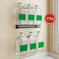 thumbnail image 6 of 11.81in Bathroom Shower Shelf Stainless Steel Bath Kitchen Basket Shower Caddy Rack, Rustproof Metal Bathroom Storage Floating Shelves Wall Mounted Shower Corner Rectangular Shelf, 6 of 7