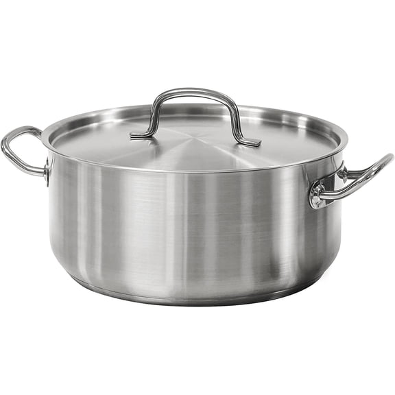 Pro-Line Stainless Steel 9-Quart Dutch Oven Pot with Lid, NSF-Certified