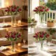 thumbnail image 4 of Adornos de tulipanes artificiales para mesas de hotel | Decoraciones con flores de tulipán artificiales para bodas | Fotografía de bodas y ramo de novia, 4 of 6
