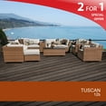 thumbnail image 2 of Tuscan 12 Piece Outdoor Wicker Patio Furniture Set 12b, 2 of 7