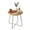 Natural, variant on TeoKJ Outdoor Polywood and Metal Round End Table, Black