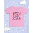 thumbnail image 3 of Proud To Be An American T-Shirt Infant -Image by Shutterstock,  12 Months, 3 of 4