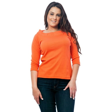 Ashworth Knit Shirt - Up2date Fashion's Women's Knit Boat Neck Top