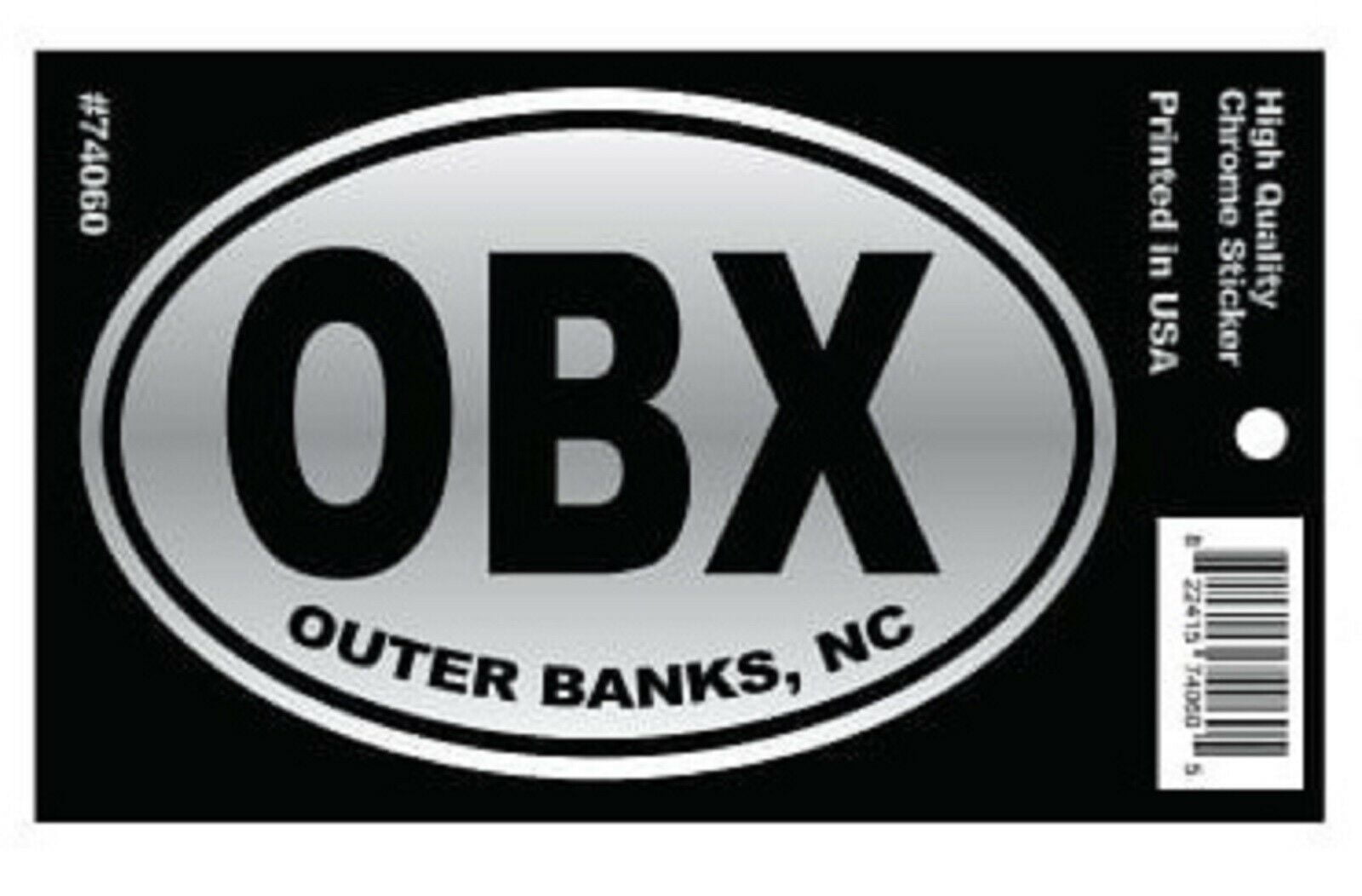 Outer Banks OBX North Carolina Chrome Car Decal