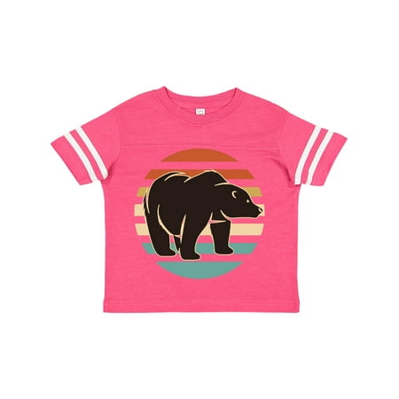 

Inktastic Bear Silhouette Retro Sunset Gift Toddler Boy or Toddler Girl T-Shirt