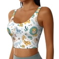 thumbnail image 2 of Naloa Scandinavian Africa Sports Bras for Women,Sports Bras for Women High Support with Removable Pads-Medium, 2 of 8