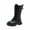 Black, variant on REDARER Girls Winter Boots Warm Lined Long Leather Boots Classic British Design Student,Girls Boots,Size:10.5-11 Years