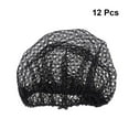 thumbnail image 2 of MesaSe 12 Pcs Disposable Mesh Black Hair Net Caps Elastic Free Size Covers for Cosmetics Kitchen Cooking Home Industries Hospital, 2 of 7