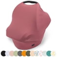 thumbnail image 1 of Funda de lactancia transpirable y funda de asiento de coche para bebés Simka Rose - Funda de lactancia para bebé niño y niña - Funda de dosel para asiento de coche ajustable y elástica para el verano, 1 of 5
