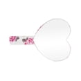 thumbnail image 1 of Espejo de Maquillaje en Forma de Corazón para Mujeres, 1Pc, para Negocios de Salón de Belleza, Viajes, Color Rosa y Blanco, Espejo de Plástico y Aluminio, 1 of 3