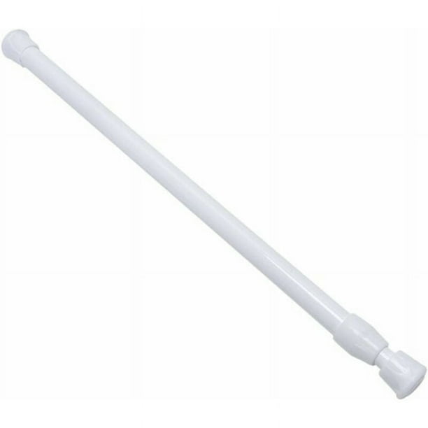 Barra de cortina extensible, barra de tensión extensible, fácil de instalar para cortinas de malla, varillas telescópicas extensibles para cortina de ducha, bañera, armarios de puertas