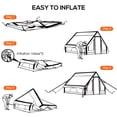 thumbnail image 2 of Sueriy Inflatable Camping Tent with Pump, Glamping Tents, Easy Setup Waterproof Windproof Outdoor Blow Up Tent, 4 Season Oxford Cabin Tent Suitable for 3-8 people,White, 2 of 12