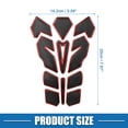 thumbnail image 4 of Unique Bargains Universal 3D Motorcycle Gas Tank Decal 7.87''x5.59'' Fuel Oil Gas Tank Pad Protector Sticker Black Red, 4 of 7