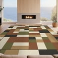 thumbnail image 2 of Design&I 4'x6' Ultra Soft Area Rug, Patchwork Interlocking Block Farmhouse Tiled Artwork Large Geometric None Fluffy Washable Non Shedding for Bedroom Living Room Home Office, 2 of 7