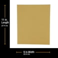 thumbnail image 2 of Dura-Gold Premium 9" x 11" Gold Sandpaper Sheets, 150 Grit (Box of 10) - Wood Furniture Woodworking, Auto Paint, Full-Size Cut to Use on 1/4, 1/3, 1/2 Sheet Finishing Sanders, Hand Sanding Block, 2 of 6