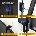 thumbnail image 2 of Kodak 60" Projector Screen with Stand, Portable 16:9 Projector Screen with Tripod Stand & Bag, 2 of 8