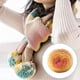 thumbnail image 4 of Cateissary Segmento de hilo de algodón arcoíris de 115g teñido 5 hebras de hilo de algodón de leche DIY tejido a mano sofá cojín almohada hilo Tela de costura y artesanía Can Ruo Yunxia Cateissary HA001410-07, 4 of 6