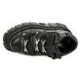 thumbnail image 6 of NEW ROCK 106-S29 TOWER SHOES Metallic Black Leather Biker Punk Gothic Boots 44, 6 of 6