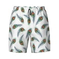 thumbnail image 4 of Lsque Mens Swim Trunks Colorful Grass Pattern - Bathing Suit Compression Liner - Beach Swim Shorts Swimwear - (S-3XL) - Stretch Quick Dry -XX-Large, 4 of 9