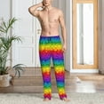 thumbnail image 2 of Hirioo Bright Rainbow for Women's PJ Pajama Pants Sleep Pants Women's Home Trousers with Pockets,S-3XL-X-Large, 2 of 6