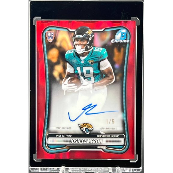 Collectible 2026 Bowman Chrome Football Graded? Jacksonville Jaguars NFL Autographed Football Trading Card