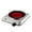 Silver, variant on OVENTE Countertop Infrared Single Burner, 1000W Electric Hot Plate w/ 7.5” Ceramic Glass Cooktop, 6 Level Temperature Setting & Easy to Clean Base, Compact Stove for Home Dorm Office, Silver BGI201S