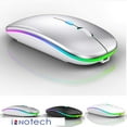 thumbnail image 1 of Bluetooth Rechargeable wireless Mouse for MacBook pro MacBook Air Mac Laptop Chromebook Windows Notebook MacBook HP PC DELL, 1 of 12