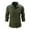 Mens Shirts Army Green, variant on Mens Long Sleeve Shirts with Pockets Button-Down Collared Cotton Blend Slim Fit Tshirts Casual Solid Comfort Workwear Basic Lapel Tops Shirt
