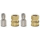 thumbnail image 1 of Kit de conector rápido macho y hembra de acero inoxidable NPT de 3/8 de pulgada para hidrolavadora, 5000 PSI (2 pares), 1 of 6