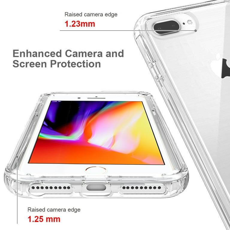 Mantto iPhone 8 Case, iPhone 7 Case, iPhone 6 Case, iPhone SE 2020 Case, Full Body Clear Bumper Protection Case - Shock Proof edges Slim Hybrid Back Mantto iPhone 8 Case, iPhone 7 Case, iPhone 6 Case, iPhone SE 2020 Case, Full Body Clear Bumper Protection Case - Shock Proof edges Slim Hybrid Back