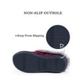 thumbnail image 5 of DL Memory Foam Winter House Slippers for Women, Cozy Warm Woman Indoor Bedroom Houseshoes Slipper Non-Slip Closed Back, 5 of 7