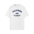 thumbnail image 2 of Men'S California Los Angeles 1976 Graphic T-Shirt - Casual Crew Neck, Short Sleeve, Stretchy Cotton Tee for Running, Training & Casual Attire - White with Blue Print, Allseason Tshirt | Trendy Ca, 2 of 6