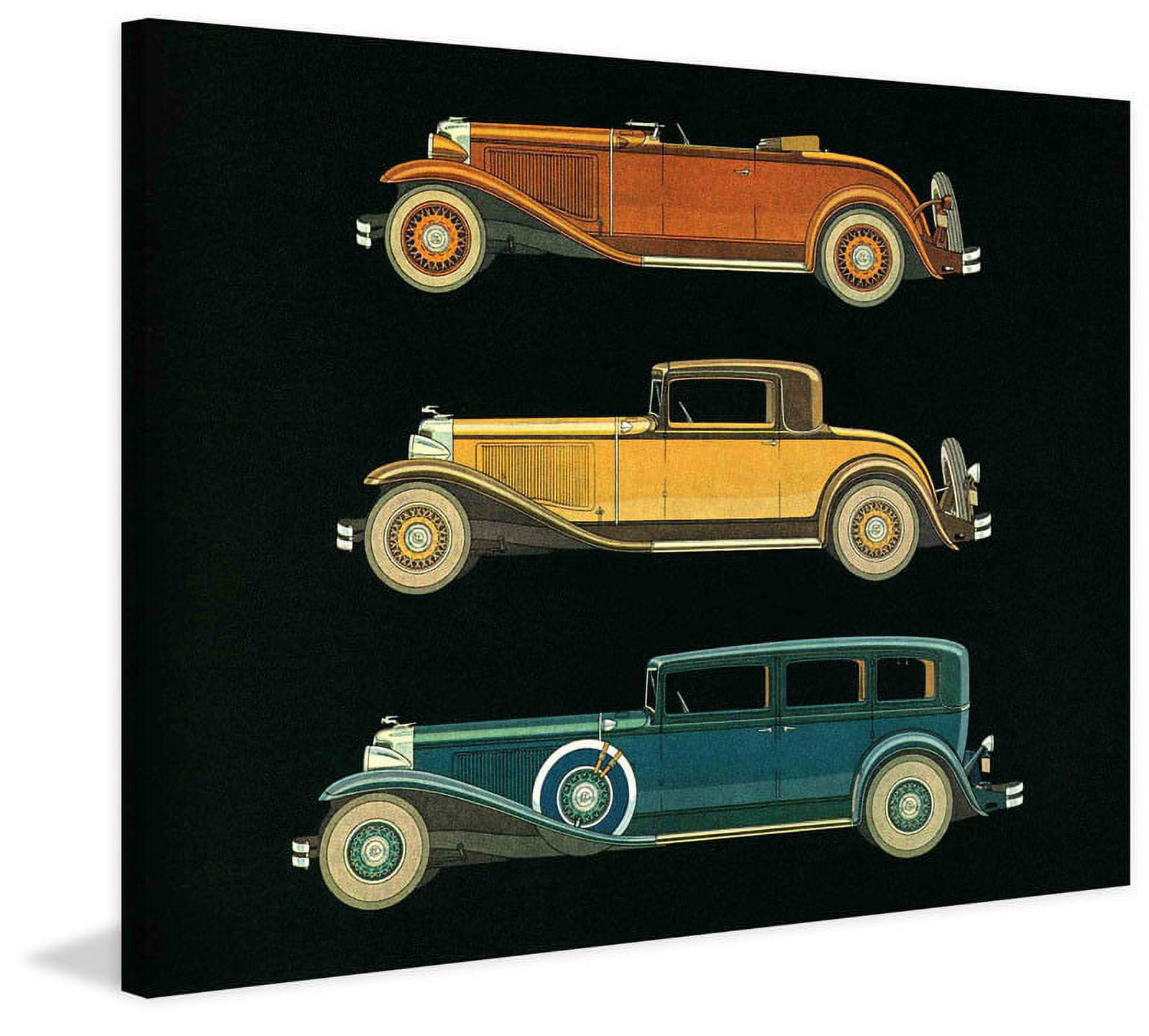 Marmont Hill "Orange, Yellow, and Blue" Painting Print on Canvas