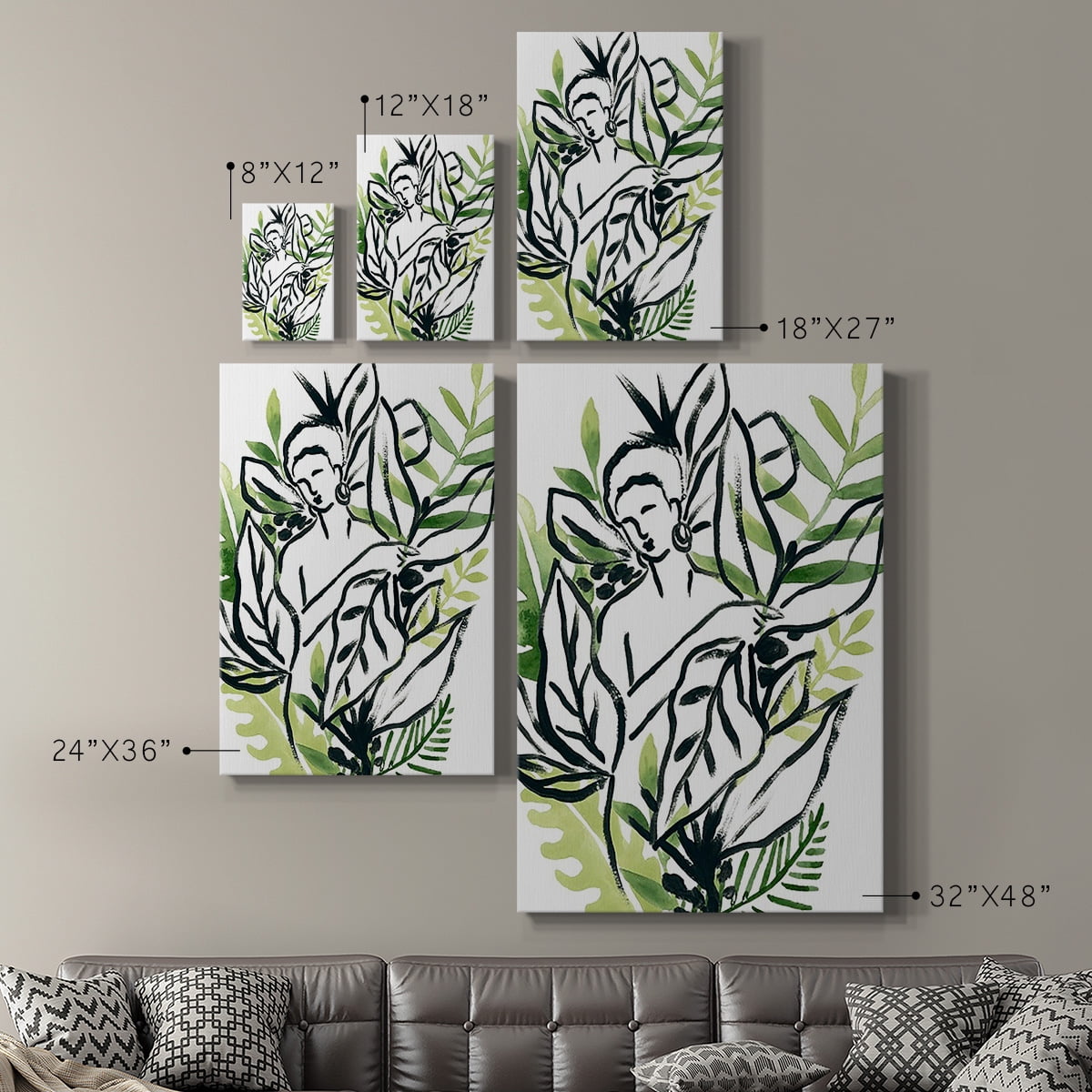 Tropical Sketchbook IV Premium Gallery Wrapped Canvas - Ready to Hang
